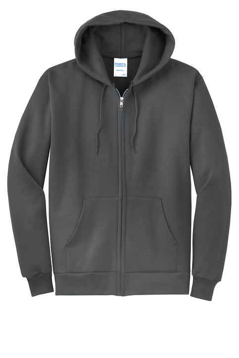 Port & Co® Core Fleece Full-Zip Hooded Sweatshirt