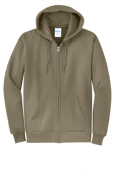 Port & Co® Core Fleece Full-Zip Hooded Sweatshirt
