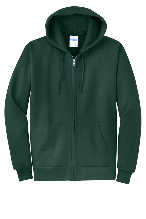 Port & Co® Core Fleece Full-Zip Hooded Sweatshirt