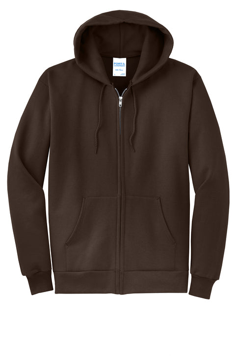 Port & Co® Core Fleece Full-Zip Hooded Sweatshirt