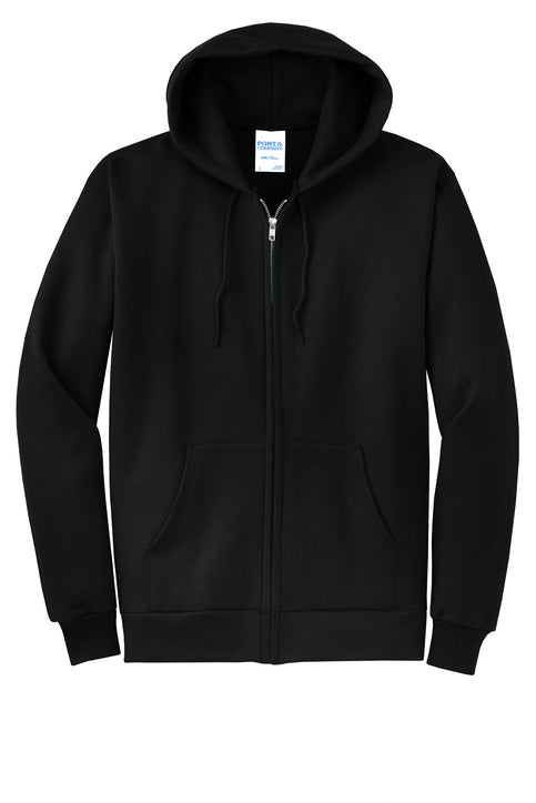 Port & Co® Core Fleece Full-Zip Hooded Sweatshirt