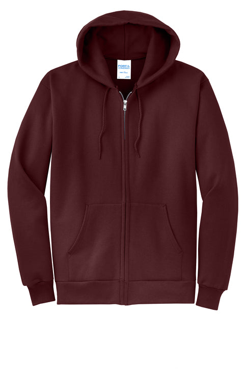 Port & Co® Core Fleece Full-Zip Hooded Sweatshirt