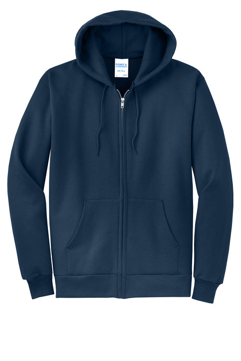 Port & Co® Core Fleece Full-Zip Hooded Sweatshirt