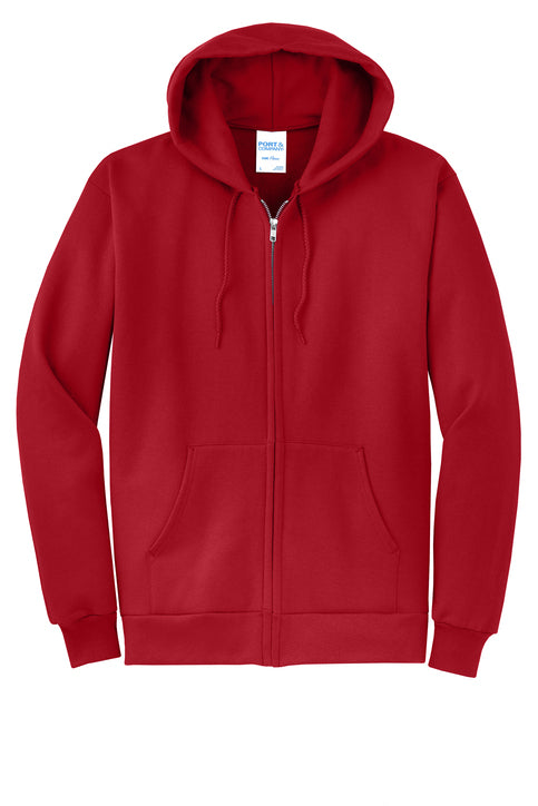 Port & Co® Core Fleece Full-Zip Hooded Sweatshirt