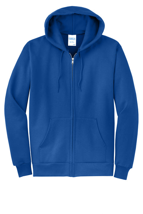 Port & Co® Core Fleece Full-Zip Hooded Sweatshirt